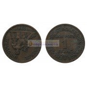 Франция Третья Республика 1 франк 1924 год Франция Третья Республика 1 франк 1924 год