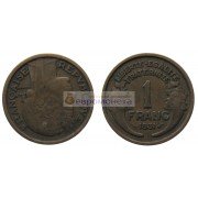 Франция Третья Республика 1 франк 1931 год Франция Третья Республика 1 франк 1931 год