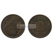 Франция Третья Республика 1 франк 1936 год Франция Третья Республика 1 франк 1936 год