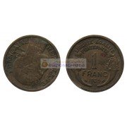 Франция Третья Республика 1 франк 1939 год Франция Третья Республика 1 франк 1939 год
