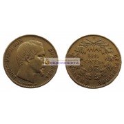 Франция Император Наполеон III 20 франков 1852 год "A". Золото.