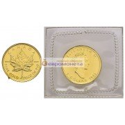 Канада 1 доллар 1993 год. Кленовый лист. Золото