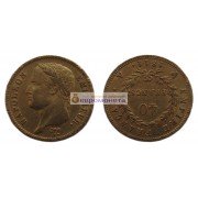 Французская империя (Франция) 40 франков 1811 год A. Наполеон I. Золото
