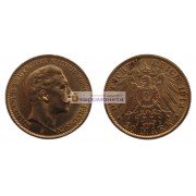 Германская империя Пруссия 20 марок 1912 год  "А" Золото