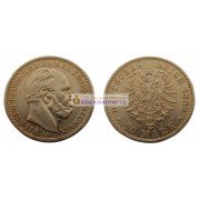 Германская империя Пруссия 20 марок 1883 год "A" Вильгельм I. Золото