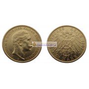 Германская империя Пруссия 20 марок 1907 год "A" Вильгельм II. Золото