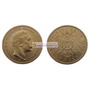 Германская империя Пруссия 20 марок 1892 год "A" Вильгельм II. Золото