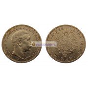 Германская империя Пруссия 20 марок 1889 год "A" Вильгельм II. Золото