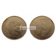 Франция Третья Республика 10 франков 1906 год. Золото