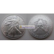США 1 доллар 2018 год Американский серебряный орёл. Серебро. Унция