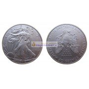 США 1 доллар 2010 год Американский серебряный орёл. Серебро. Унция
