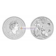 Австралия 1 доллар 2023 год Китайский гороскоп: год Кролика. Серебро. Унция