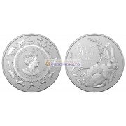 Австралия 1 доллар 2023 год Китайский гороскоп: год Кролика (один кролик). Серебро. Унция