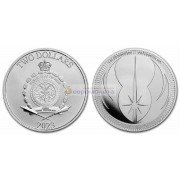 Ниуэ 2 доллара 2023 год Звёздные войны - Герб Ордена джедаев. Серебро. Унция