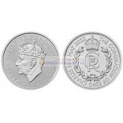 Великобритания 2 фунта 2023 год Коронация Его Величества короля Карла III. Серебро. Унция