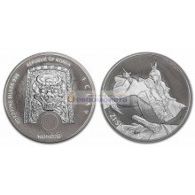 Южная Корея 1 клэй 2023 (ZI:SIN Lepus) ЗИ:СИН Кролик 1oz. Серебро. Унция