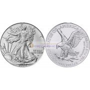 США 1 доллар 2024 год американский серебряный орёл. Серебро. Унция
