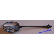 Женева Швейцария маленькая чайная ложечка эмаль серебро 800