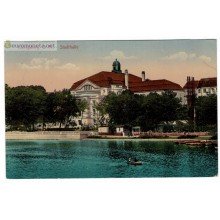 Пруссия Кёнигсберг Kenigsberg Калининград Штадтхалле Замковый пруд
